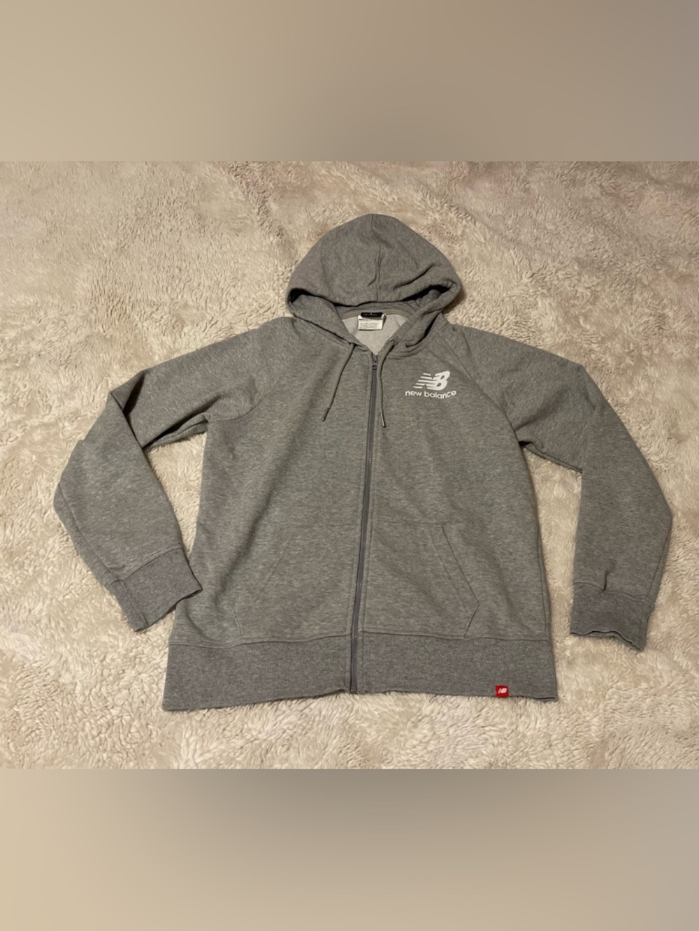 New Balance womens NB Essentials Full Zip Hoodie Jacket Size S